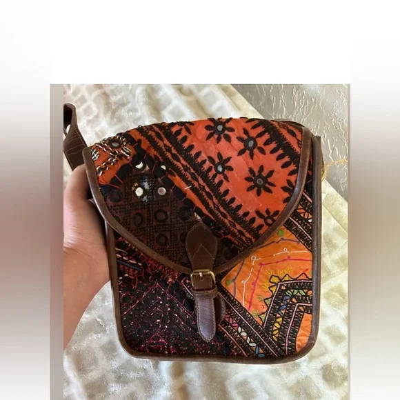Boho Patchwork Crossbody Bag - Picture 3 of 6